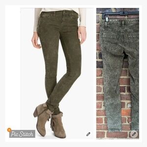 Free People Skinny Corduroy Pants 28.5 X 31.5 -8” low rise